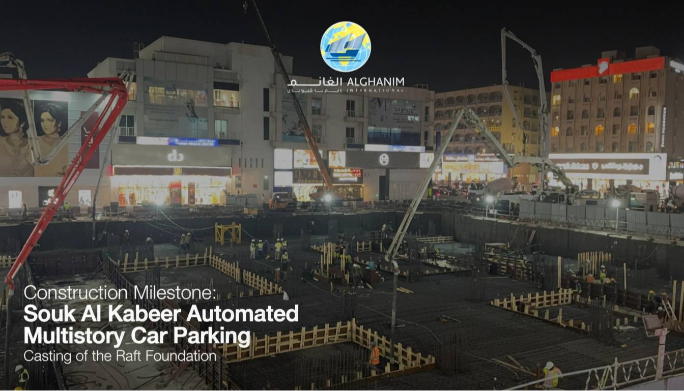 Construction Milestone Achieved for Automated Multi-Storey Parking at Souq Al Kabeer, Dubai